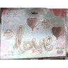 5 Pink Love-Style Balloons