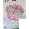 8 Happy Sweetest Day Balloons – Pink & Confetti Set