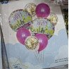 8 Happy Birthday Balloons – Pink & Confetti Elegant Party Set