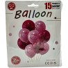 15 Pink Cat-Themed Balloons – Cute Party Set