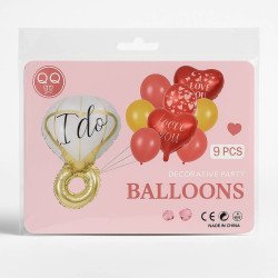 "Love & I Do" Balloons – Set of 9