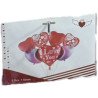"I Love You" Red & Purple Balloons – Set of 5