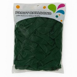 Forest Green Latex Balloons – Pack of 100