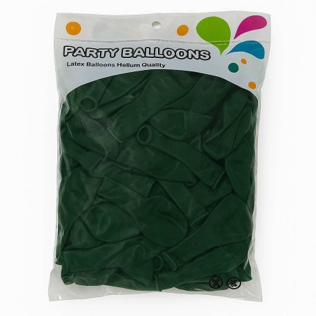 Forest Green Latex Balloons – Pack of 100
