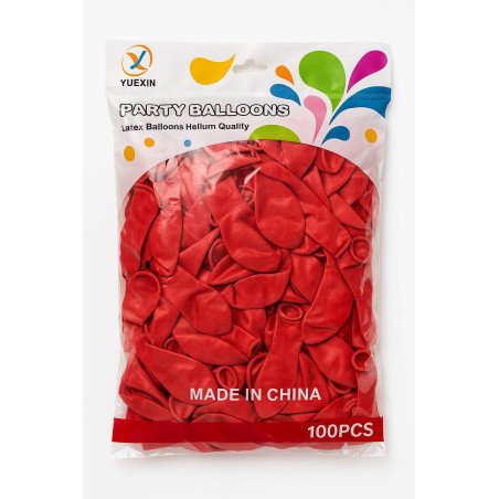 Red Latex Balloons – Pack of 100