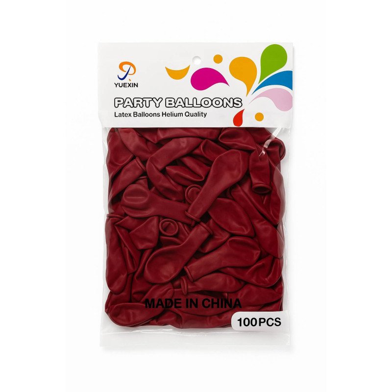 Ballons Bordeaux Latex - Lot de 100 Ballons Bordeaux Latex - Lot de 100