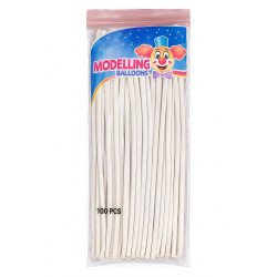 White Modelling Balloons – Pack of 100