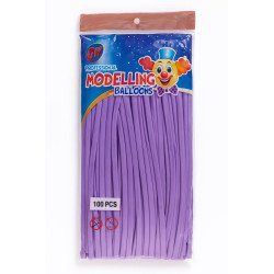 Purple Modelling Balloons – Pack of 100
