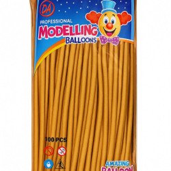 Gold Modelling Balloons – Pack of 100