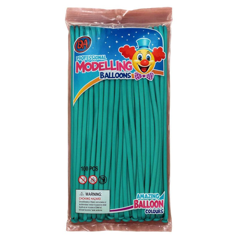Turquoise Modelling Balloons – Pack of 100