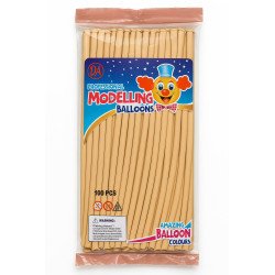 Beige Modelling Balloons – 100 pcs
