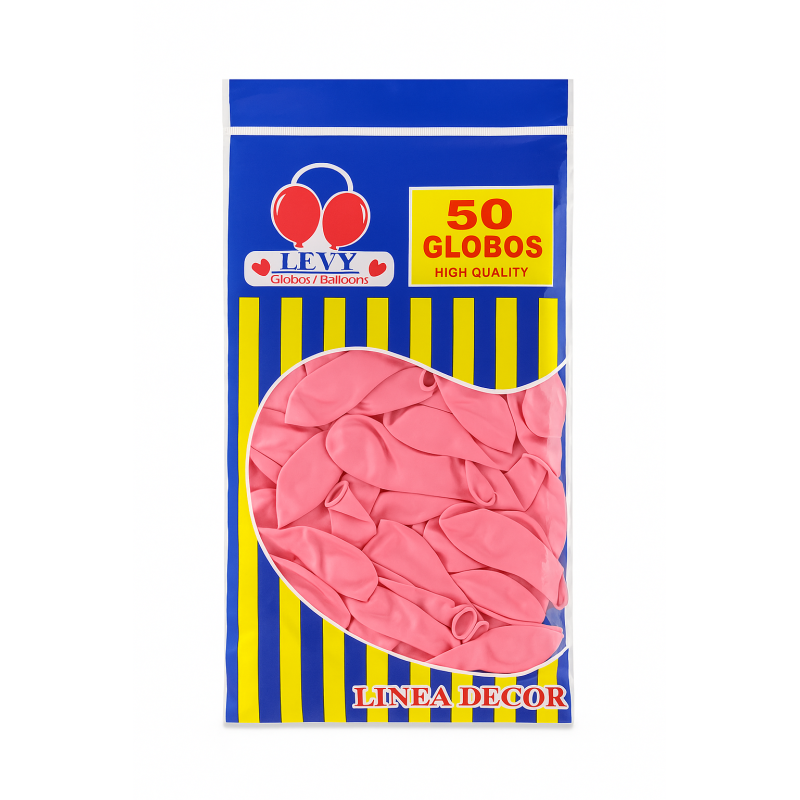 LEVY Pink Balloons – Pack of 50