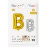 Letter 'B' Balloon - Gold and Silver
