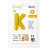 Letter K Balloon - Gold or Silver