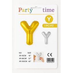 Letter Y Balloon - Gold or Silver