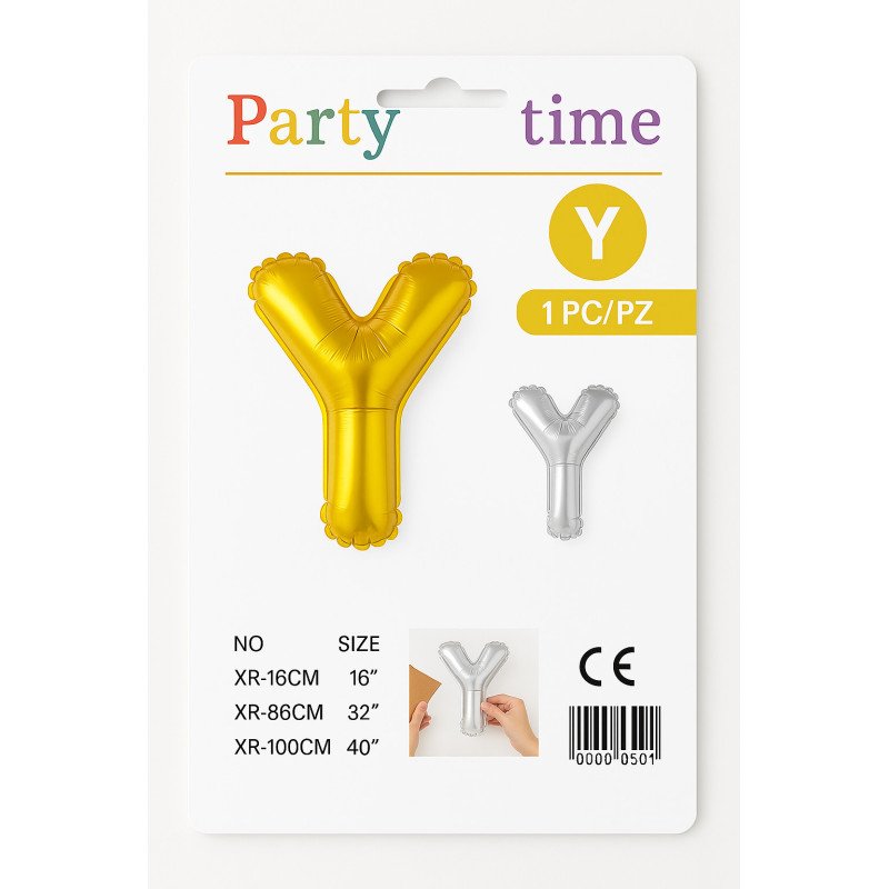 Letter Y Balloon - Gold or Silver Letter Y Balloon - Gold or Silver