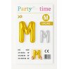 Letter M Balloon - Gold or Silver