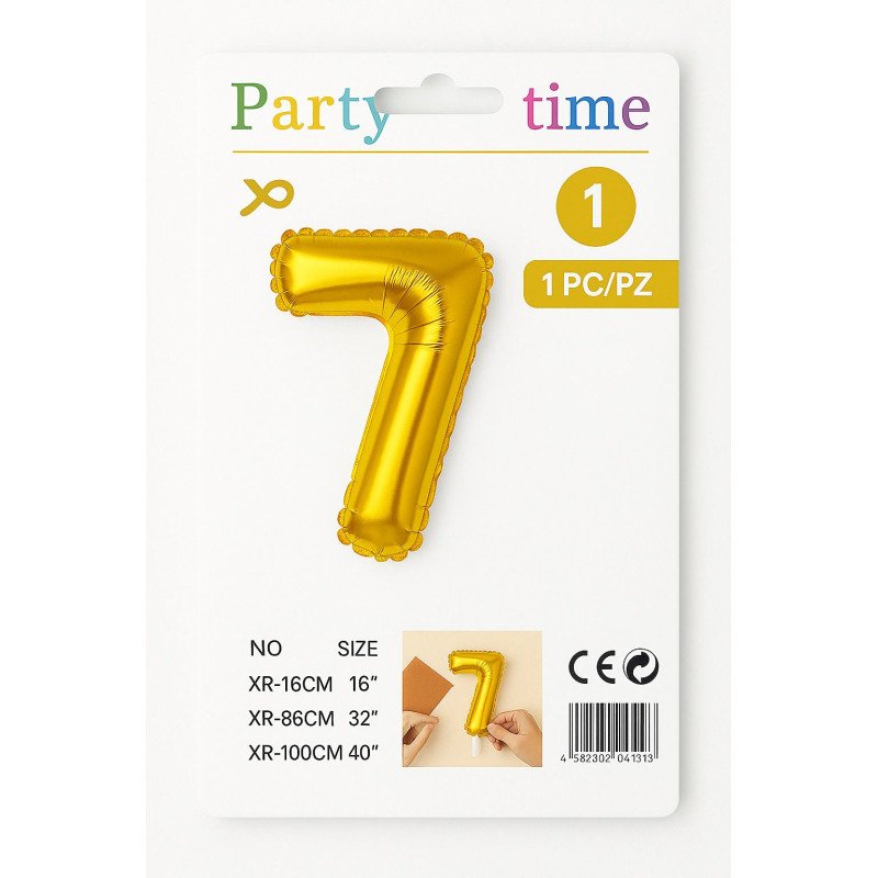 Number 7 Balloon - Gold Number 7 Balloon - Gold