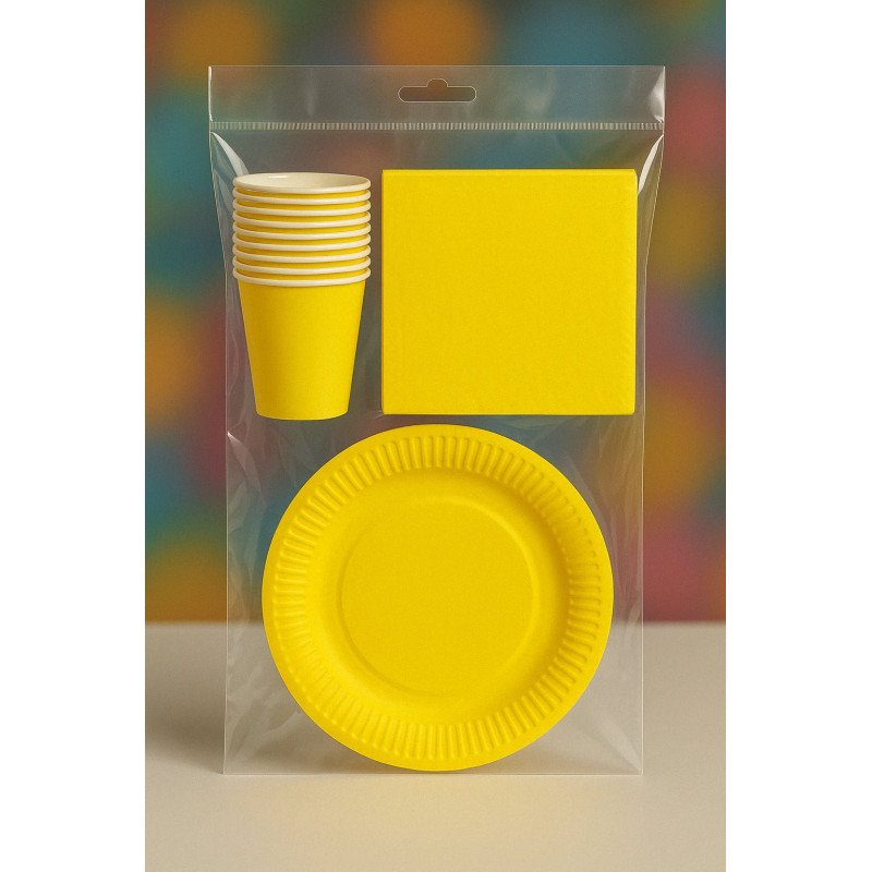Yellow Birthday Party Pack – 30 pcs Yellow Birthday Party Pack – 30 pcs