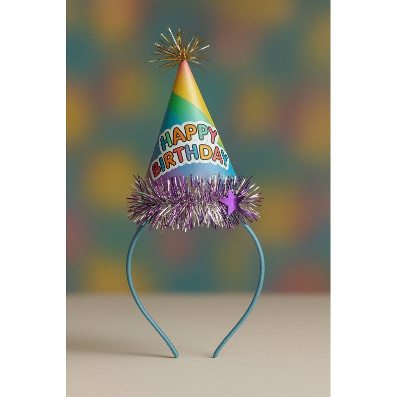 Colorful Birthday Cone Headband