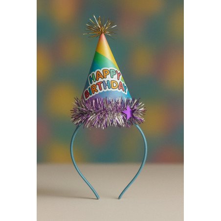 Colorful Birthday Cone Headband