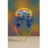 Blue Birthday Headband