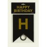 1 Guirlande “HAPPY BIRTHDAY” – Noir et Doré