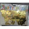 1 “HAPPY BIRTHDAY” Banner – Holographic Gold Letters