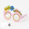6 “HAPPY BIRTHDAY” Glasses – Pink with Colorful Balloons