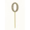 Cake Topper Chiffres Strass Doré – de 0 à 9