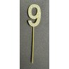 Cake Topper Chiffres Strass Doré – de 0 à 9