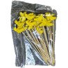 50 Wooden Cocktail Picks with Banana Decorations – 12 cm