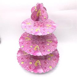 3-Tier Cake Stand - Pink Princess Theme