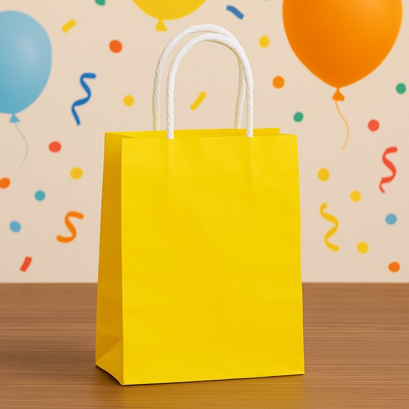 Bright Yellow Gift Bag Bright Yellow Gift Bag