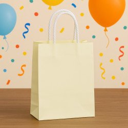 Sachet Cadeau Crème Élégant