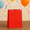 Sachet Cadeau Rouge Festif