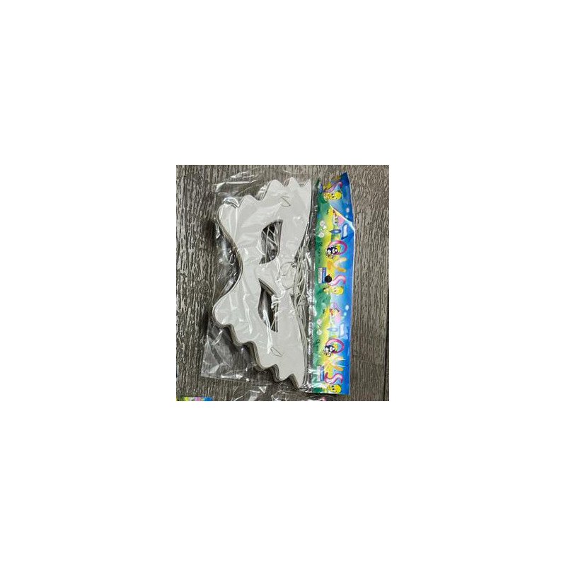 Lot de 6 Masques de Fête Blancs – Finition Brillante