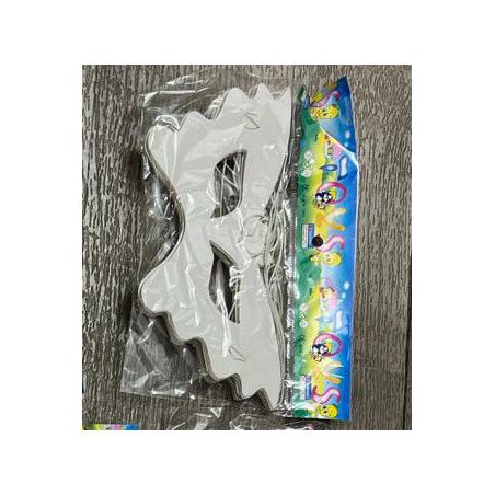 Lot de 6 Masques de Fête Blancs – Finition Brillante