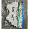 Lot de 6 Masques de Fête Blancs – Finition Brillante