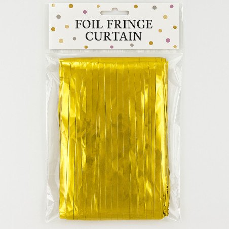 Gold Metallic Curtain – 1 Piece