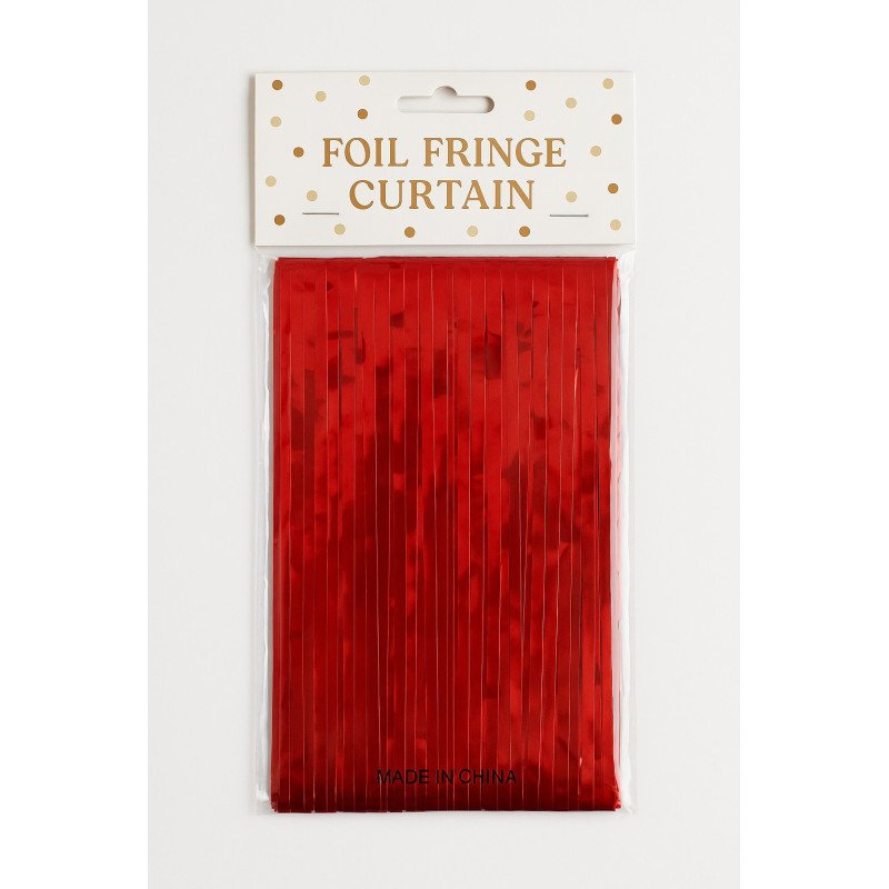 Red Metallic Curtain – 1 Piece Red Metallic Curtain – 1 Piece
