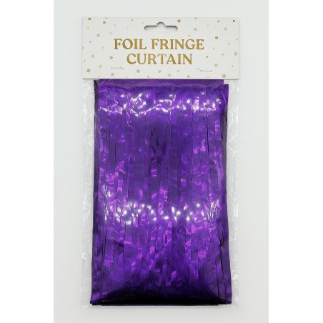 Rideau Métallisé Violet – 1 Pièce