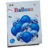 Pack of 10 Balloons – 5 Solid Blue & 5 Blue Confetti