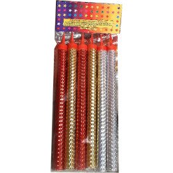Multicolor Sparkler Fountain Candles – Pack of 6