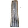 Set of 4 Silver Glitter Twisted Taper Candles