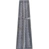 Set of 4 Silver Glitter Twisted Taper Candles