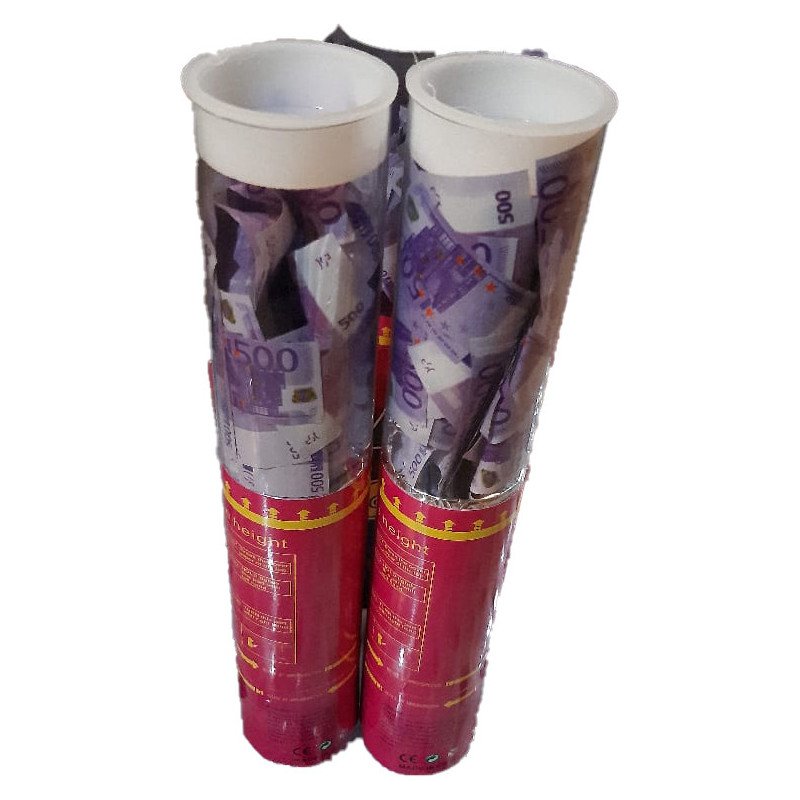 Confetti Cannon 500 Euro Banknotes - Party Popper Confetti Cannon 500 Euro Banknotes - Party Popper