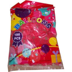 Bag of 100 Latex Balloons - Moroccan Flag Colors (Red and Green)