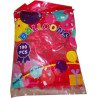 Bag of 100 Latex Balloons - Moroccan Flag Colors (Red and Green)