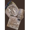 30-Piece Disposable "Happy Birthday" White and Gold Luxury Pack